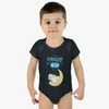 Dream big - Álmodj nagyot elefántos baba body kék