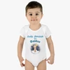 Szép álmokat macis névre szóló baba body - kék