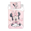 Kép 1/4 - Disney Minnie Powder pink gyerek ágyneműhuzat 100×135 cm, 40×60 cm