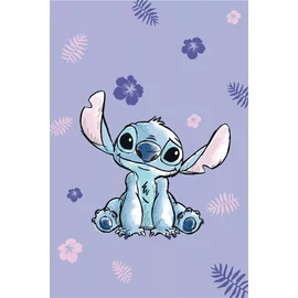 Disney Lilo és Stitch, A csillagkutya Purple mikroflanel takaró 100x150cm