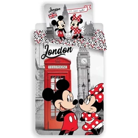 Disney Minnie London ágyneműhuzat 140×200cm, 70×90 cm