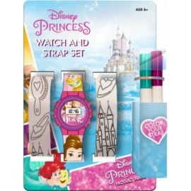 Disney Hercegnők digitális karóra + színezhető óraszíj szett