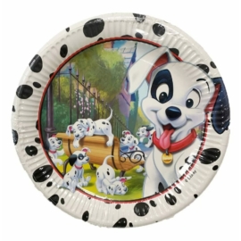 Disney 101 Dalmatians, Kiskutya Papírtányér 8 db-os 23 cm