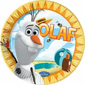 Disney Frozen Olaf Summer, Jégvarázs Papírtányér 8 db-os 23 cm