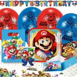 Super Mario party szett 60 db-os