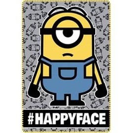 Minyonok Happy Face polár takaró 100x150 cm