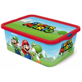 Super Mario műanyag tároló doboz 13 L