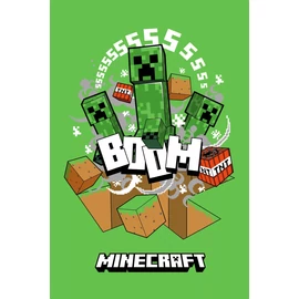 Minecraft Boom Creeper polár takaró 100*150cm