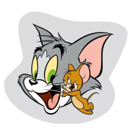 Tom és Jerry formapárna, díszpárna 32*32 cm