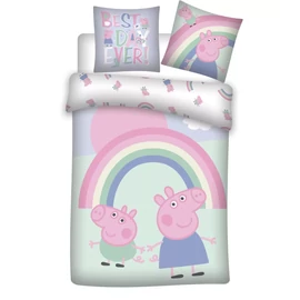 Peppa malac Best Day gyerek ágyneműhuzat 100×135cm, 40×60 cm