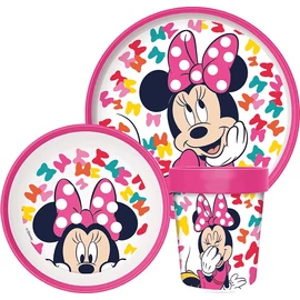 Disney Minnie Bows étkészlet, micro műanyag szett