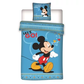 Disney Mickey Let&#039;s Go ágyneműhuzat 140×200cm, 63×63 cm microfibre