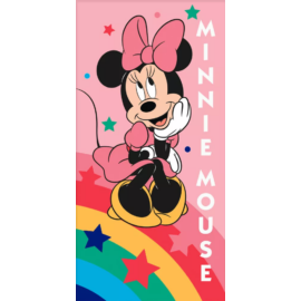 Disney Minnie Rainbow Star fürdőlepedő, strand törölköző 70x140 cm