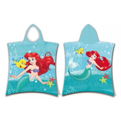 Disney Hercegnők, Ariel törölköző poncsó 50x115 cm