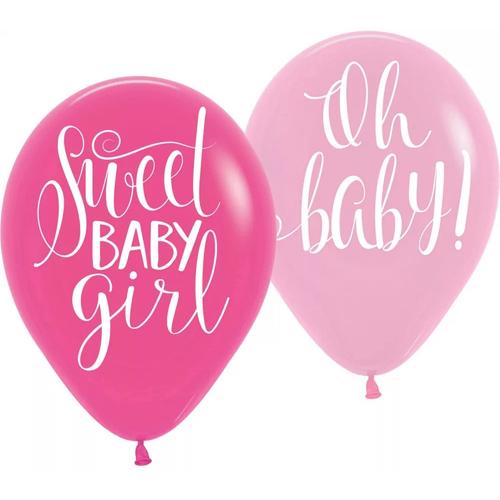 Baby Girl léggömb, lufi 6 db-os