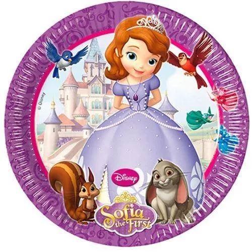 Disney Sofia the First, Szófia Papírtányér 8 db-os 23 cm