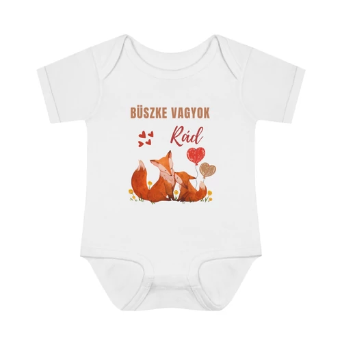 Büszke vagyok rád rókás baba body