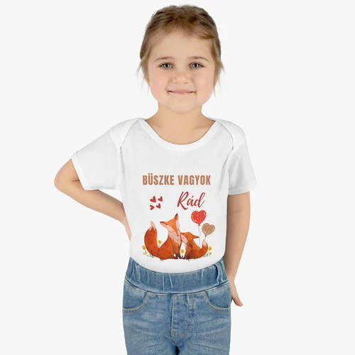 Büszke vagyok rád rókás baba body