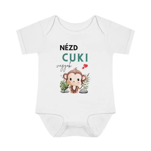 Nézd milyen cuki vagyok - kis majom body