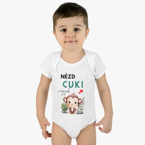 Nézd milyen cuki vagyok - kis majom body