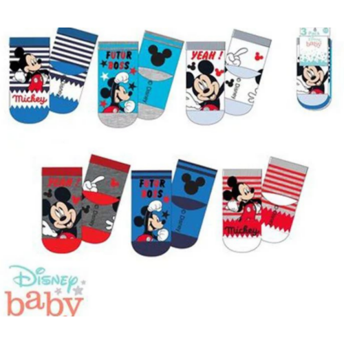 Disney Mickey baba zokni 6 pár 0-6 hónapig