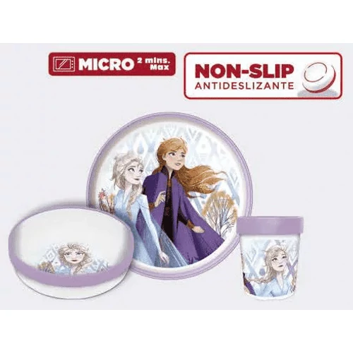 Disney Jégvarázs étkészlet, micro műanyag szett