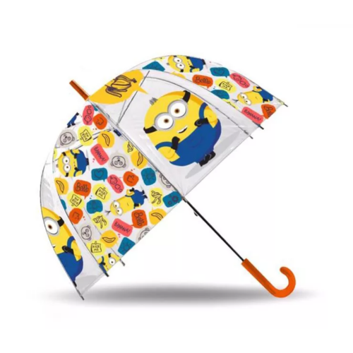 Minyonok Dome gyerek átlátszó félautomata esernyő Ø70 cm