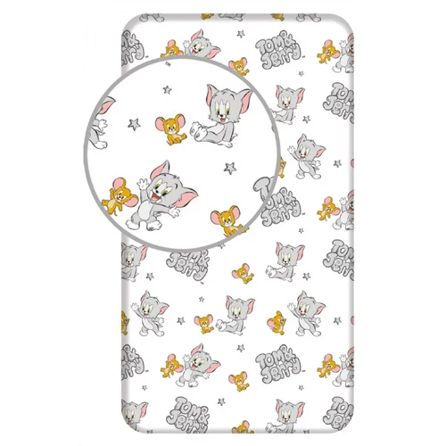 Tom és Jerry gumis lepedő 90*200 cm